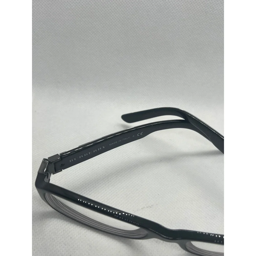 Burberry‎ B 2082 3001 Black Rectangular Eyeglasses Frames Italy 53-16-135